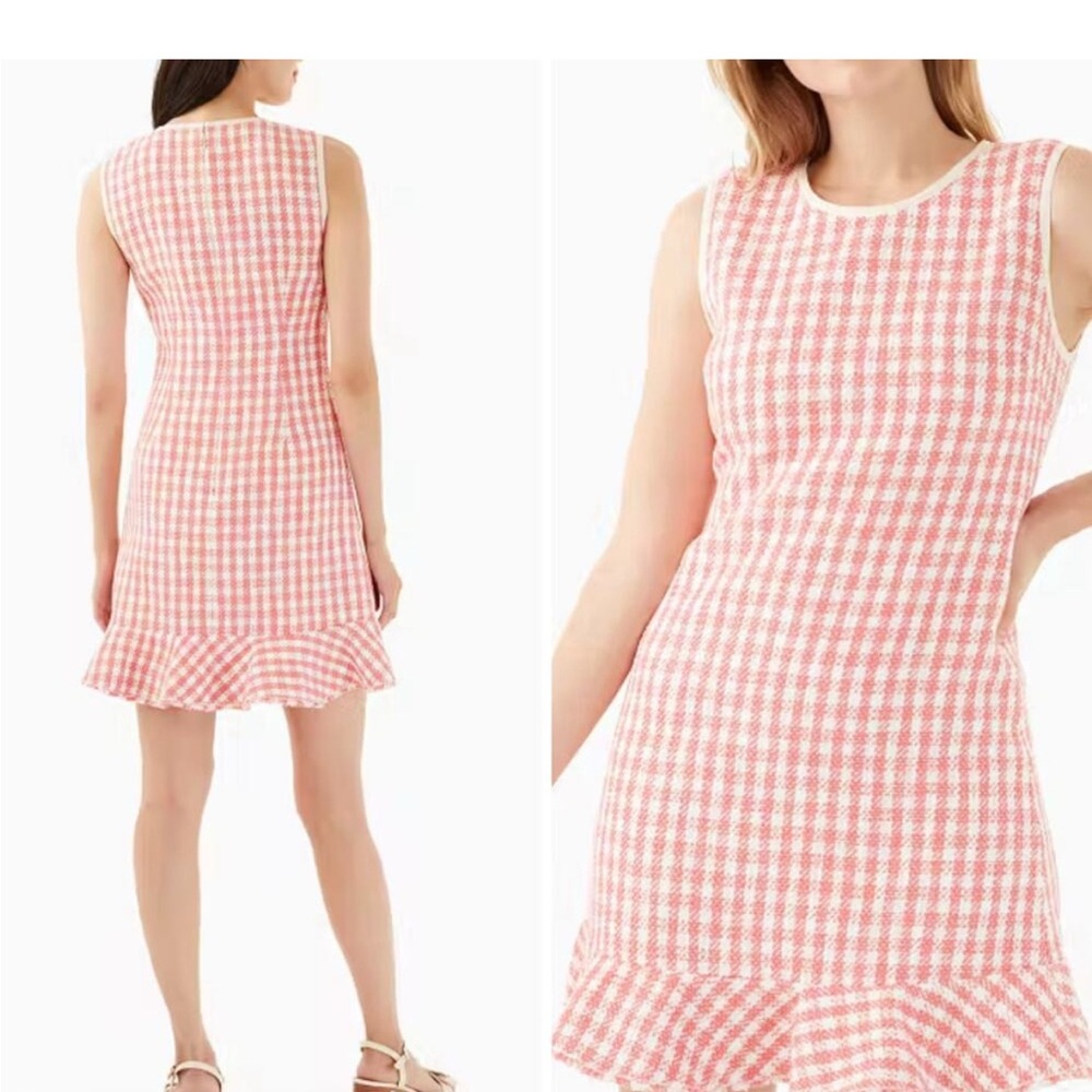 Kate Spade Pink Ruffled Mini Dress - Picture 2 of 4
